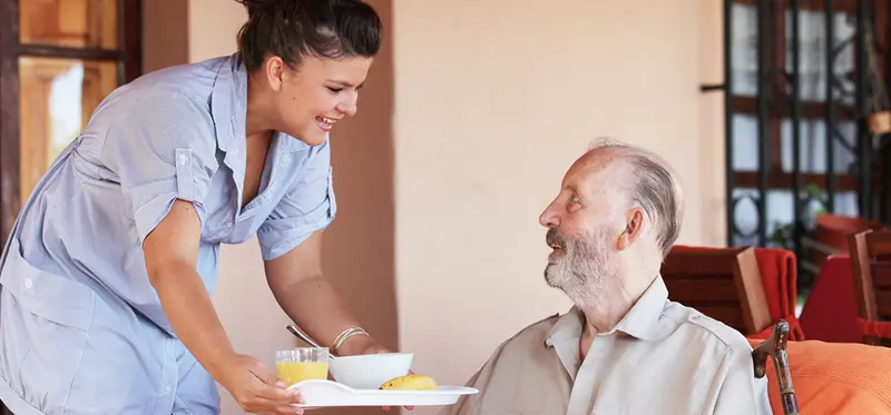 Family discussing care options