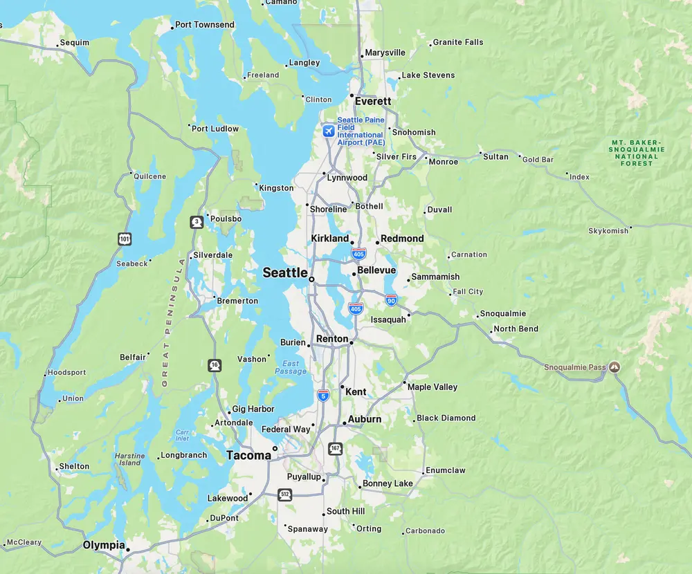 Map showing location